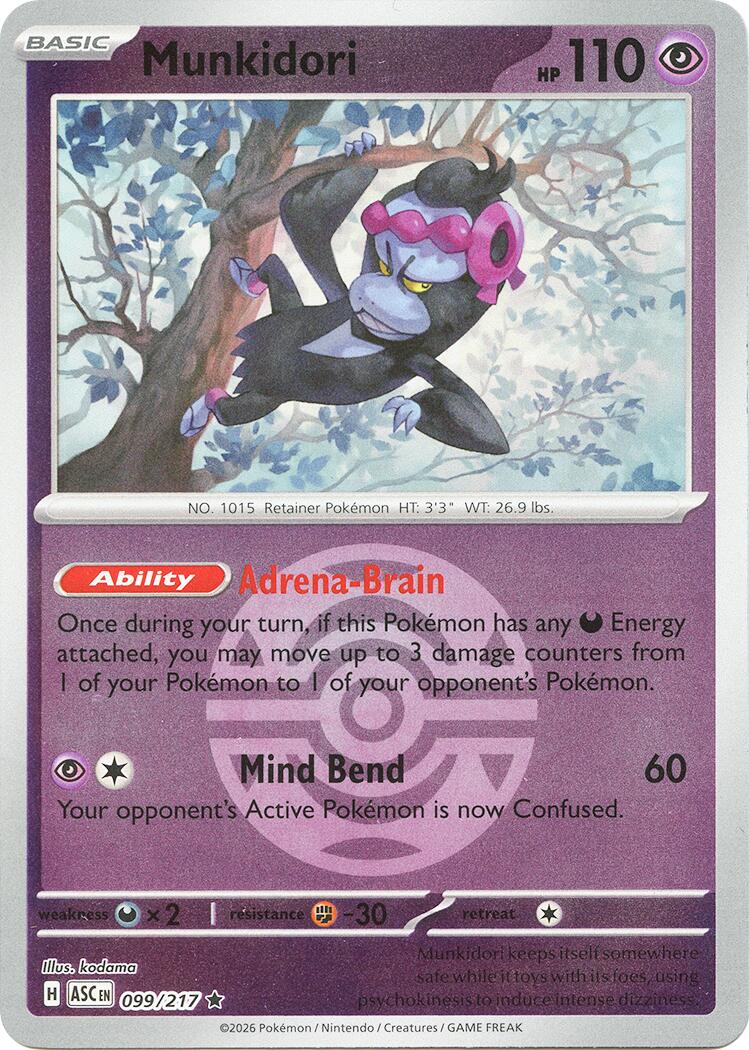 Munkidori (099/217) (Dusk Ball) [Mega Evolution: Ascended Heroes] | Total Play