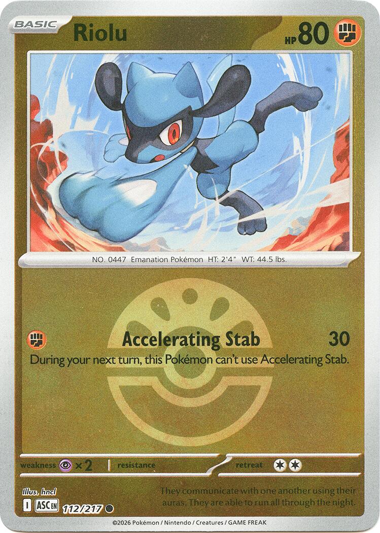 Riolu (112/217) (Friend Ball) [Mega Evolution: Ascended Heroes] | Total Play