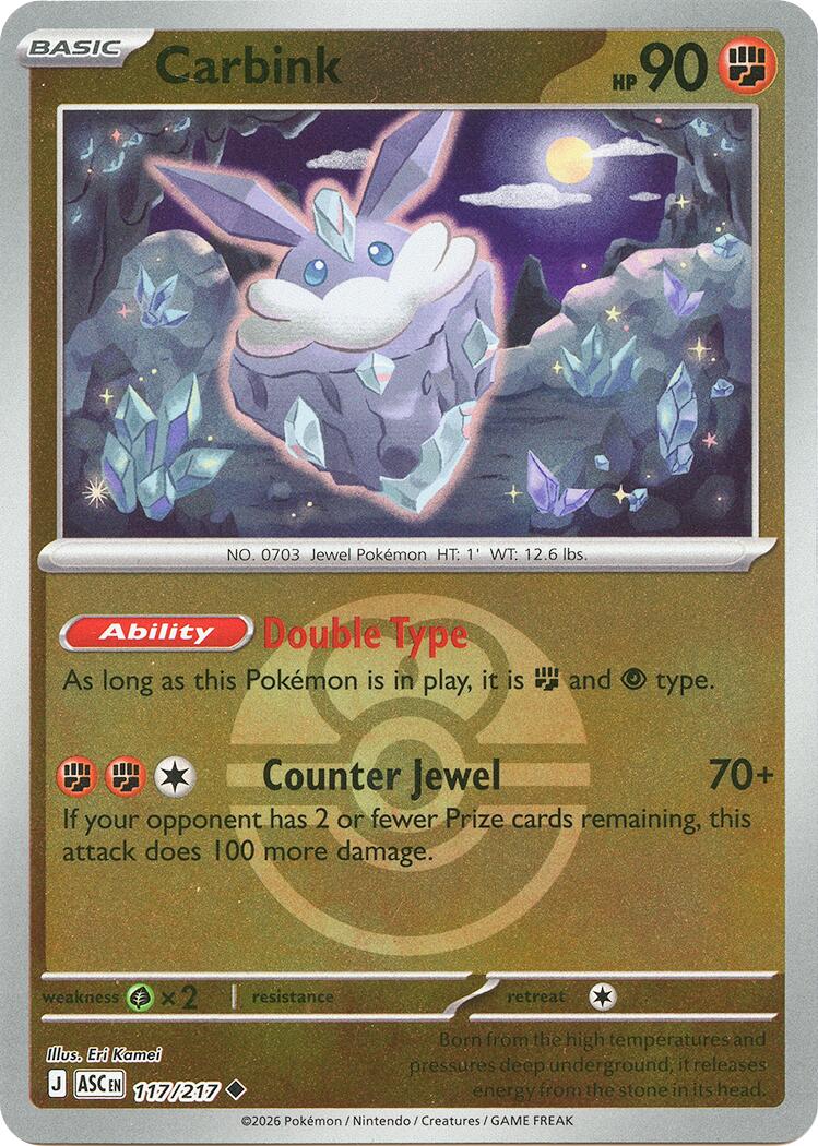 Carbink (117/217) (Dusk Ball) [Mega Evolution: Ascended Heroes] | Total Play