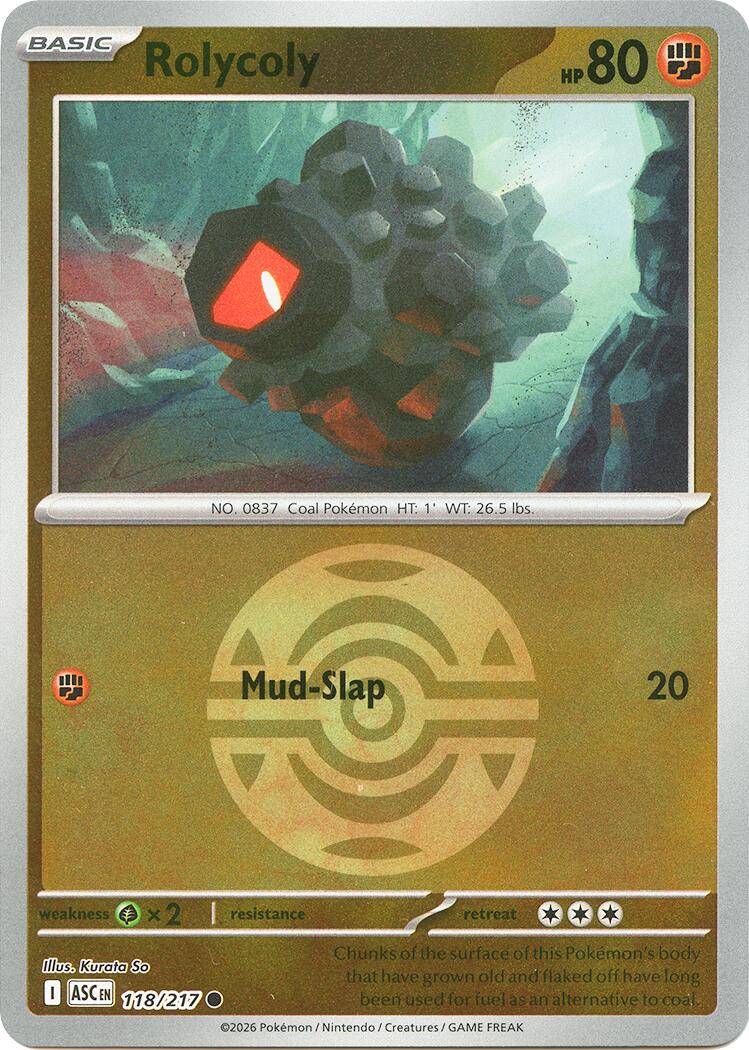 Rolycoly (118/217) (Dusk Ball) [Mega Evolution: Ascended Heroes] | Total Play