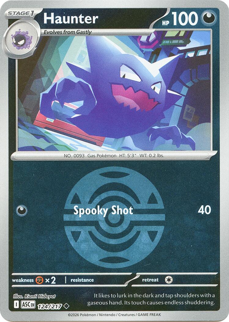 Haunter (124/217) (Dusk Ball) [Mega Evolution: Ascended Heroes] | Total Play