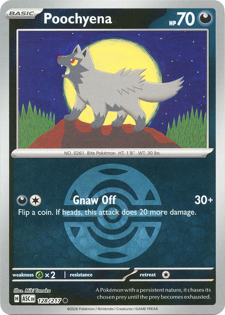 Poochyena (128/217) (Dusk Ball) [Mega Evolution: Ascended Heroes] | Total Play