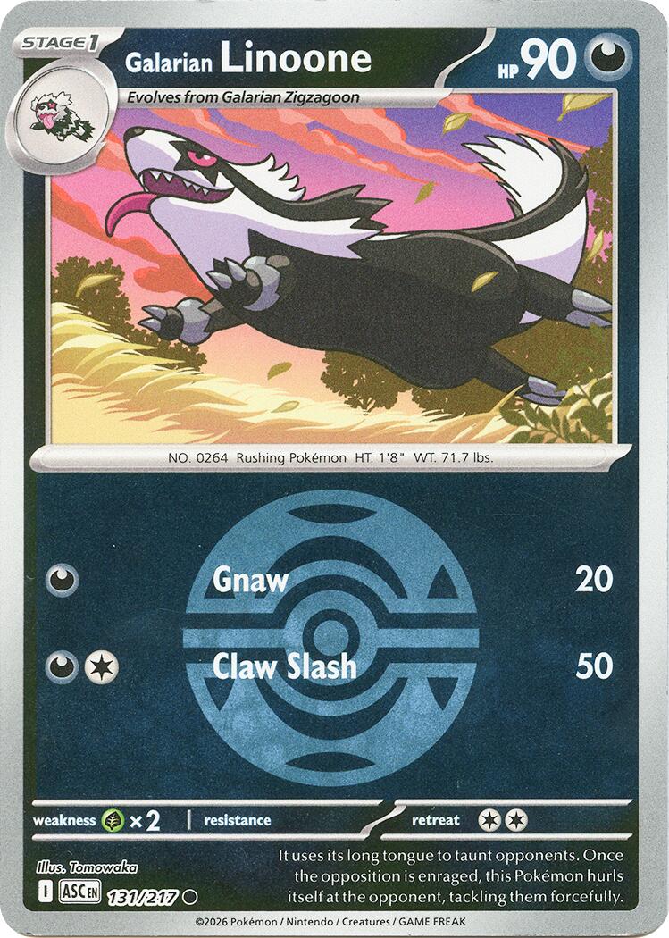 Galarian Linoone (131/217) (Dusk Ball) [Mega Evolution: Ascended Heroes] | Total Play