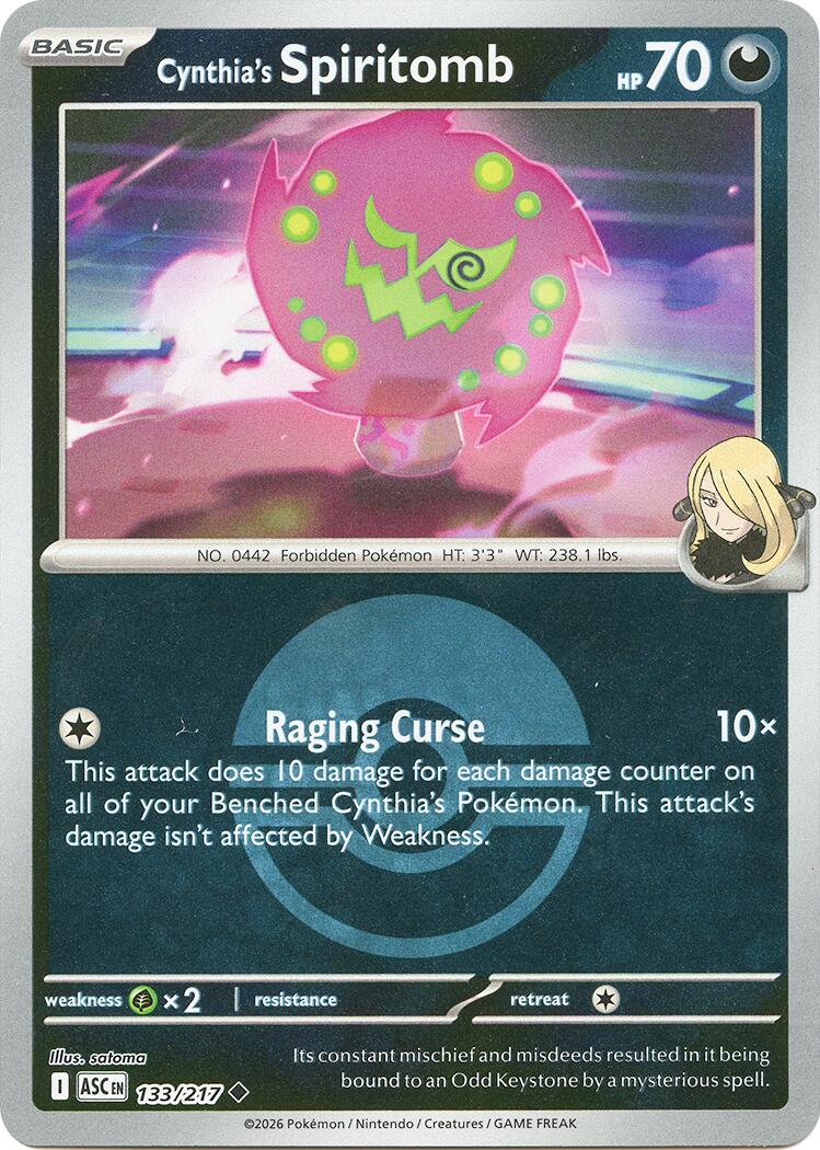 Cynthia's Spiritomb (133/217) (Poke Ball) [Mega Evolution: Ascended Heroes] | Total Play