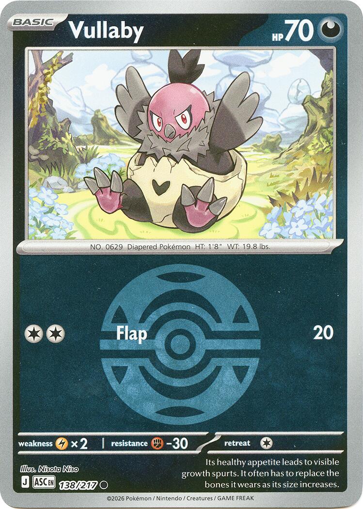 Vullaby (138/217) (Dusk Ball) [Mega Evolution: Ascended Heroes] | Total Play