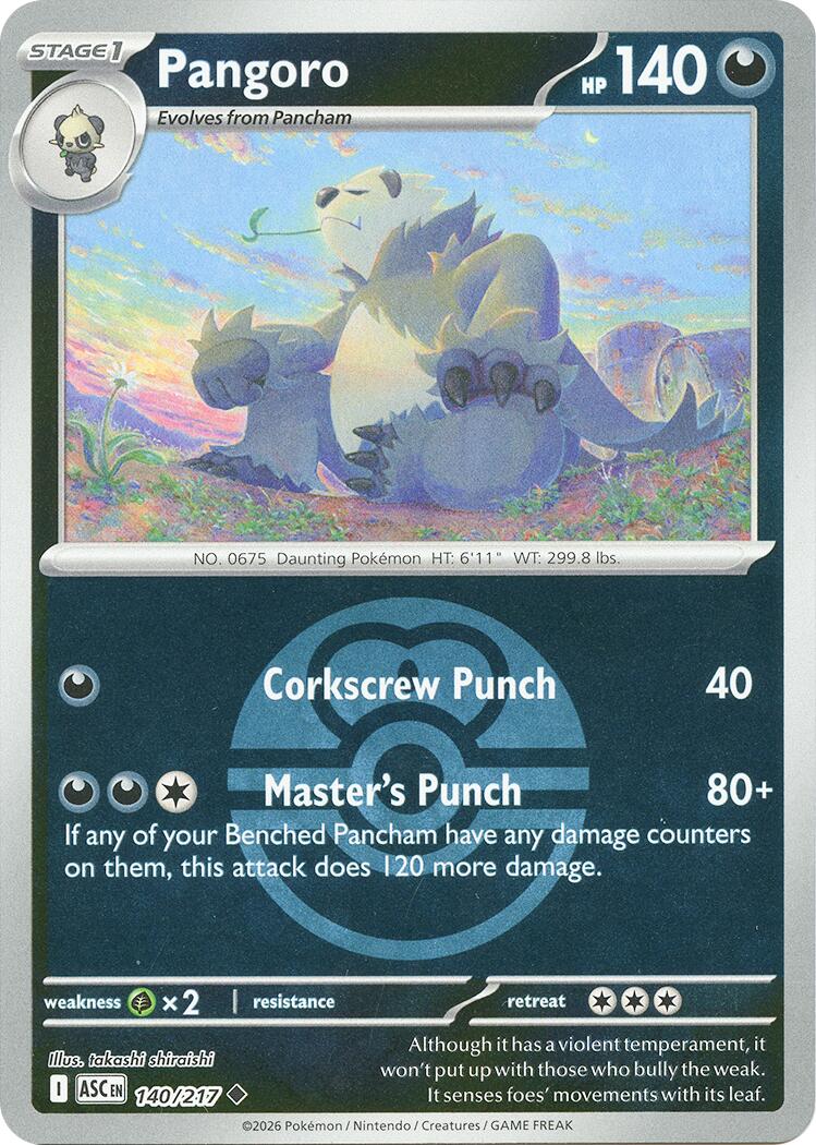 Pangoro (140/217) (Love Ball) [Mega Evolution: Ascended Heroes] | Total Play