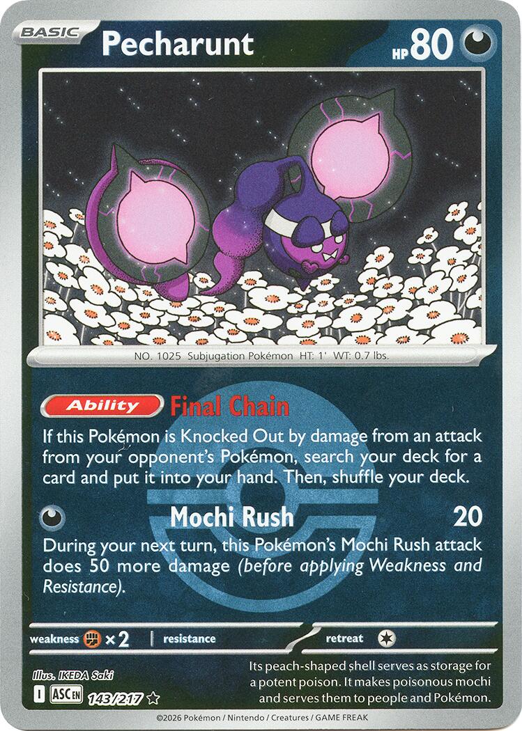 Pecharunt (143/217) (Poke Ball) [Mega Evolution: Ascended Heroes] | Total Play