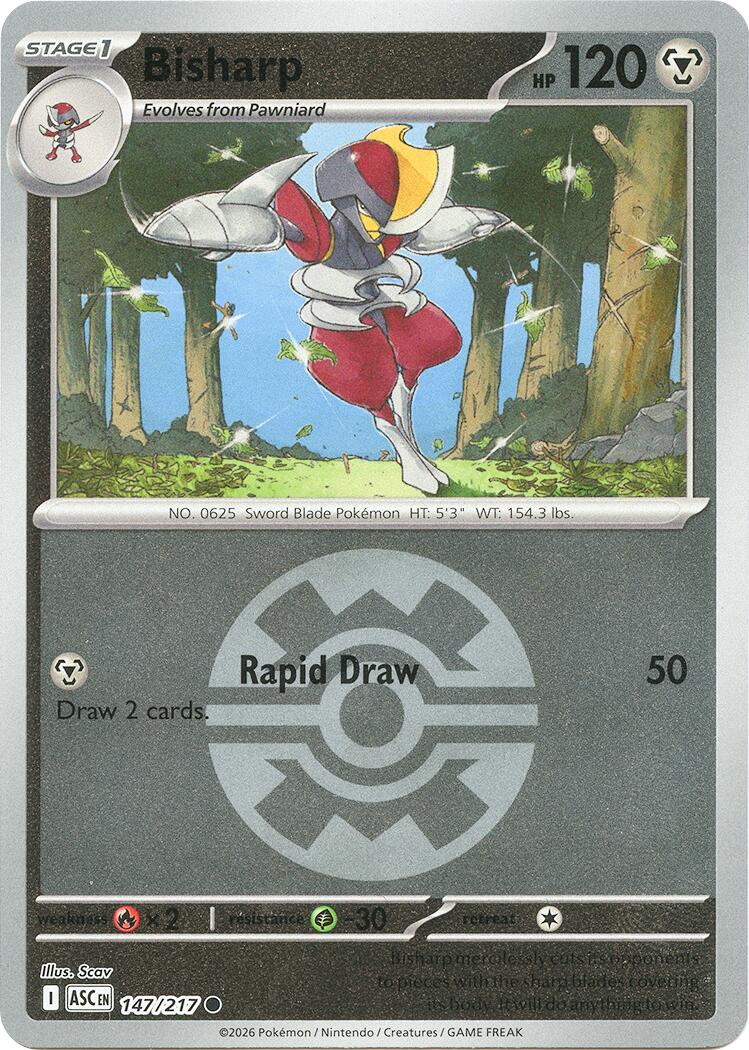 Bisharp (147/217) (Quick Ball) [Mega Evolution: Ascended Heroes] | Total Play