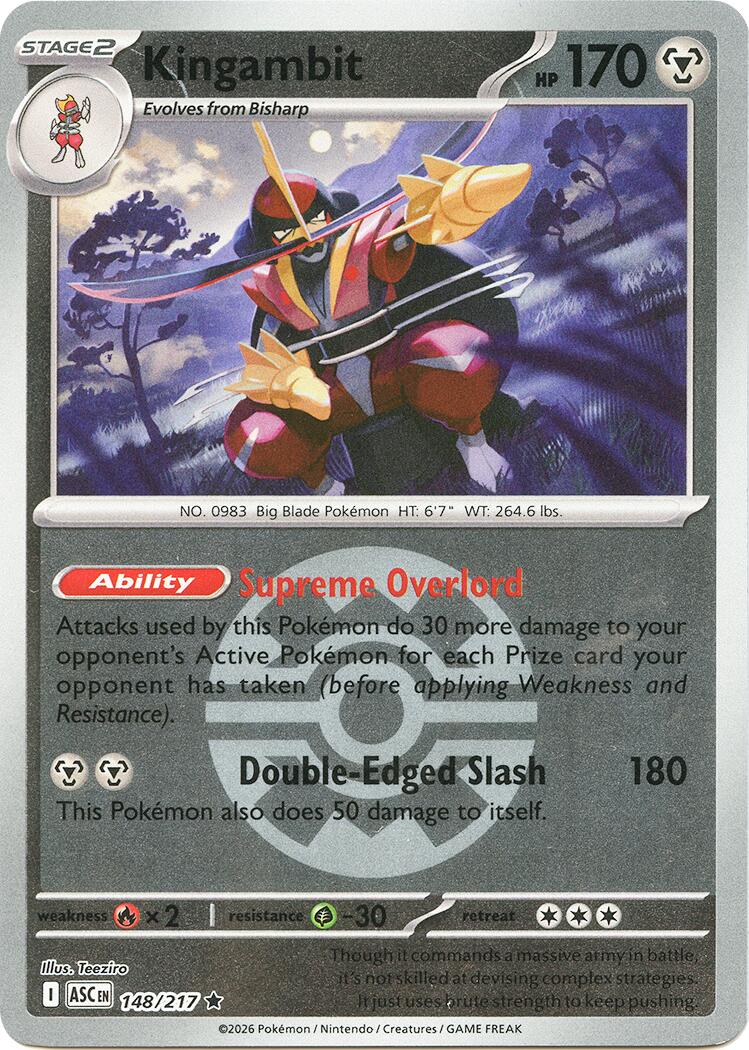 Kingambit (148/217) (Quick Ball) [Mega Evolution: Ascended Heroes] | Total Play