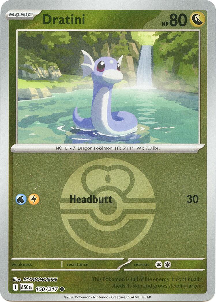 Dratini (150/217) (Love Ball) [Mega Evolution: Ascended Heroes] | Total Play