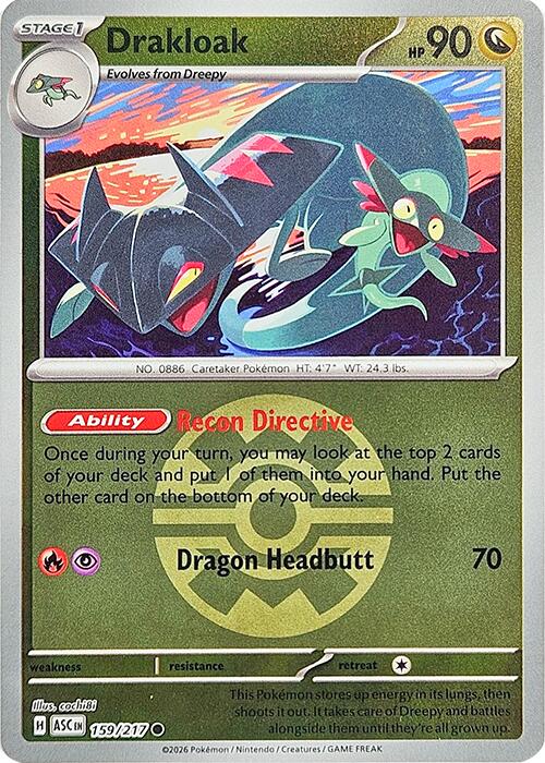 Drakloak (159/217) (Quick Ball) [Mega Evolution: Ascended Heroes] | Total Play