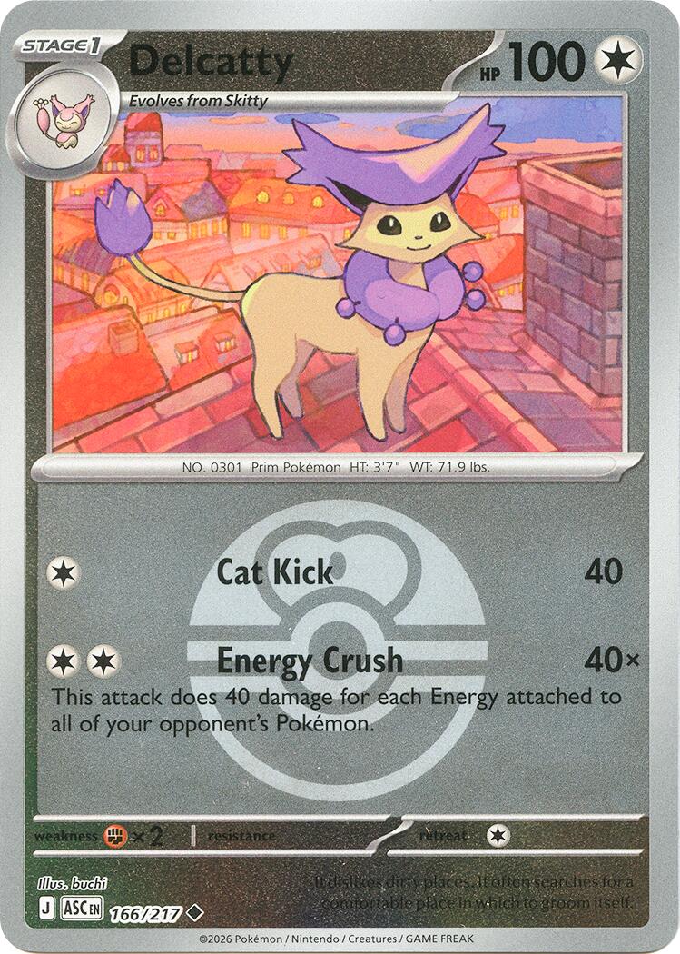 Delcatty (166/217) (Love Ball) [Mega Evolution: Ascended Heroes] | Total Play