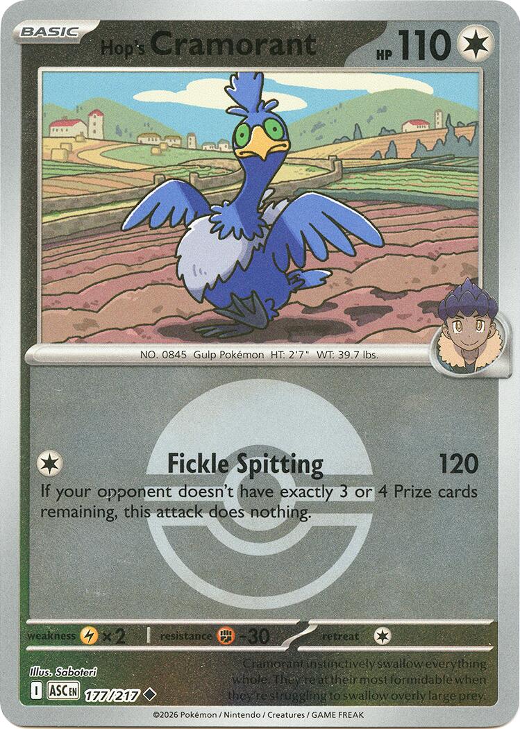 Hop's Cramorant (177/217) (Poke Ball) [Mega Evolution: Ascended Heroes] | Total Play