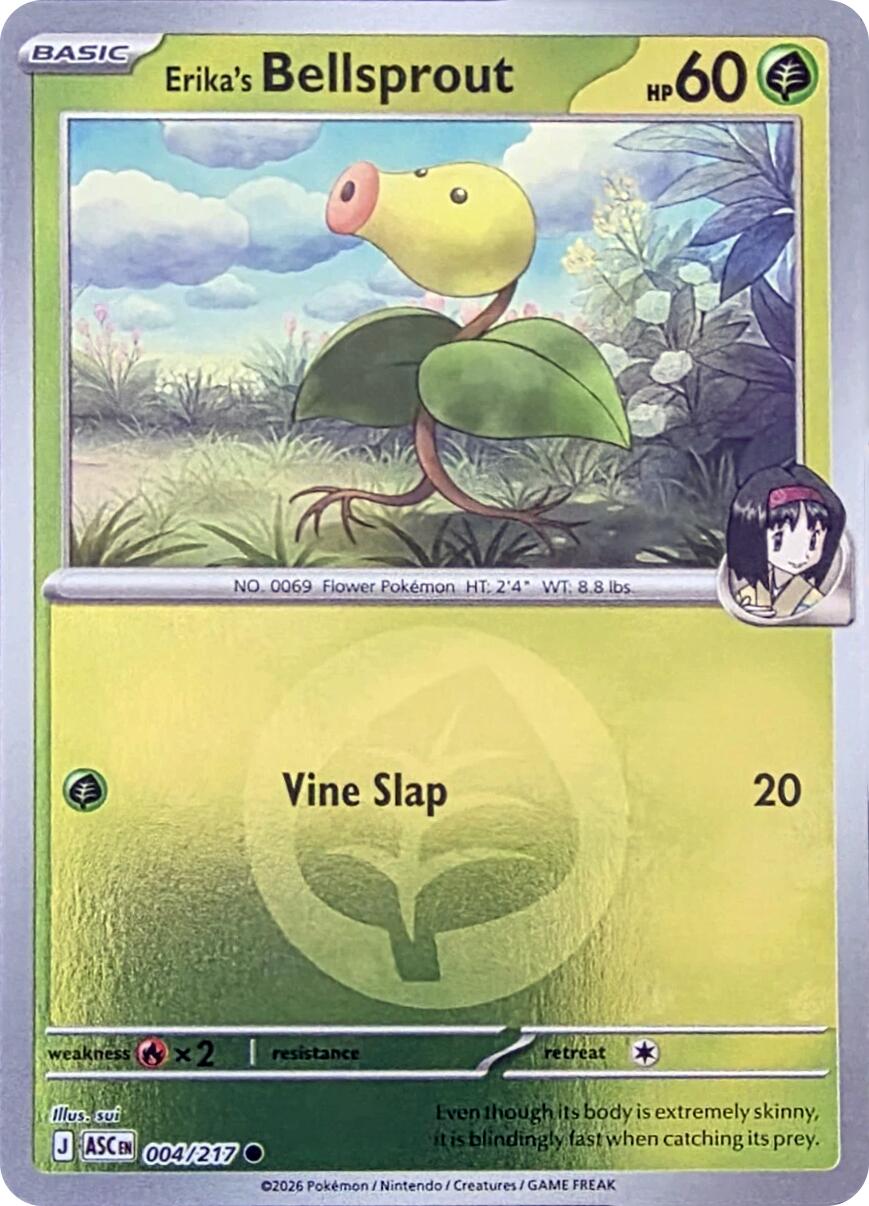Erika's Bellsprout (004/217) (Energy Symbol Pattern) [Mega Evolution: Ascended Heroes] | Total Play