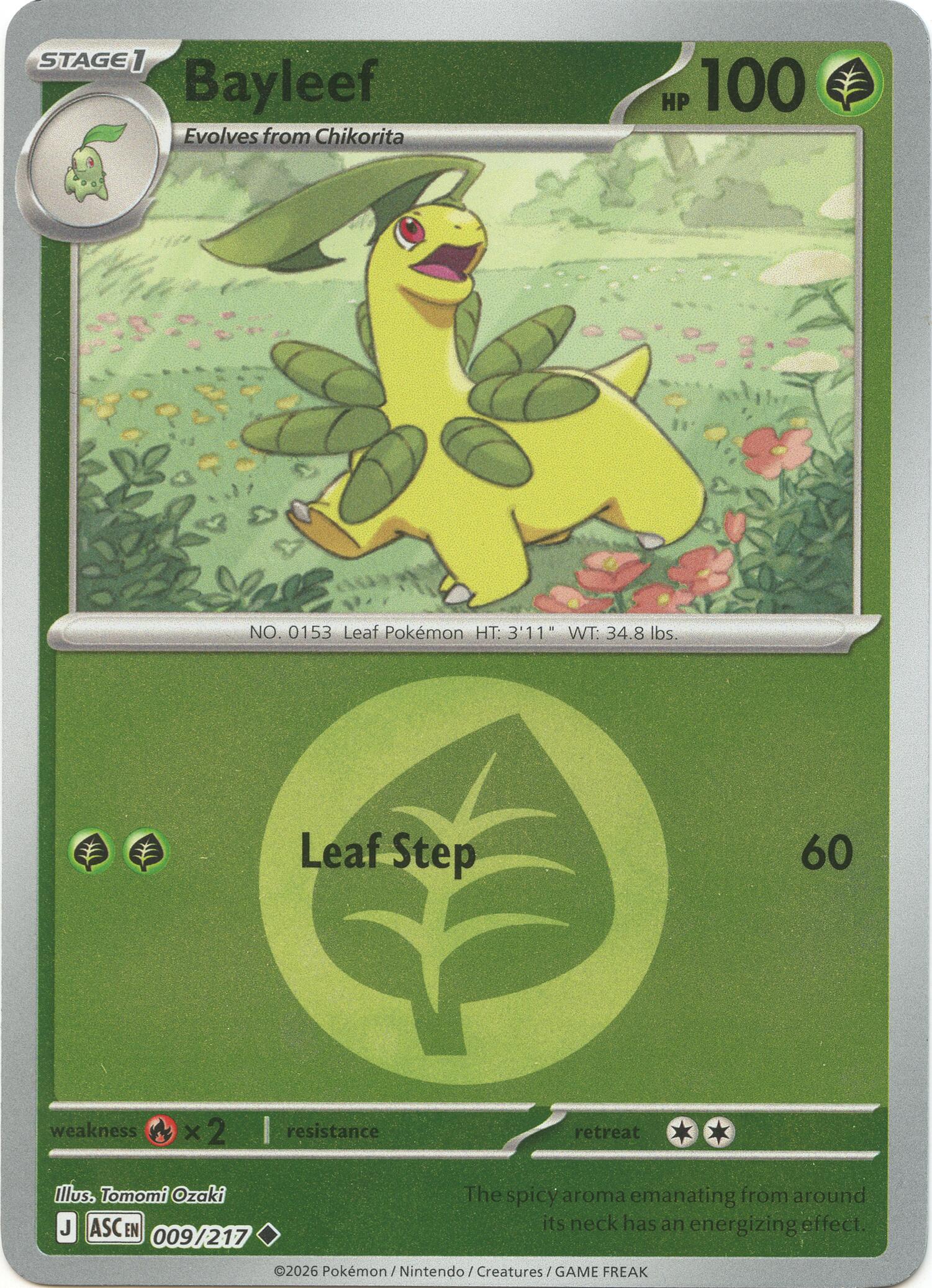 Bayleef (009/217) (Energy Symbol Pattern) [Mega Evolution: Ascended Heroes] | Total Play