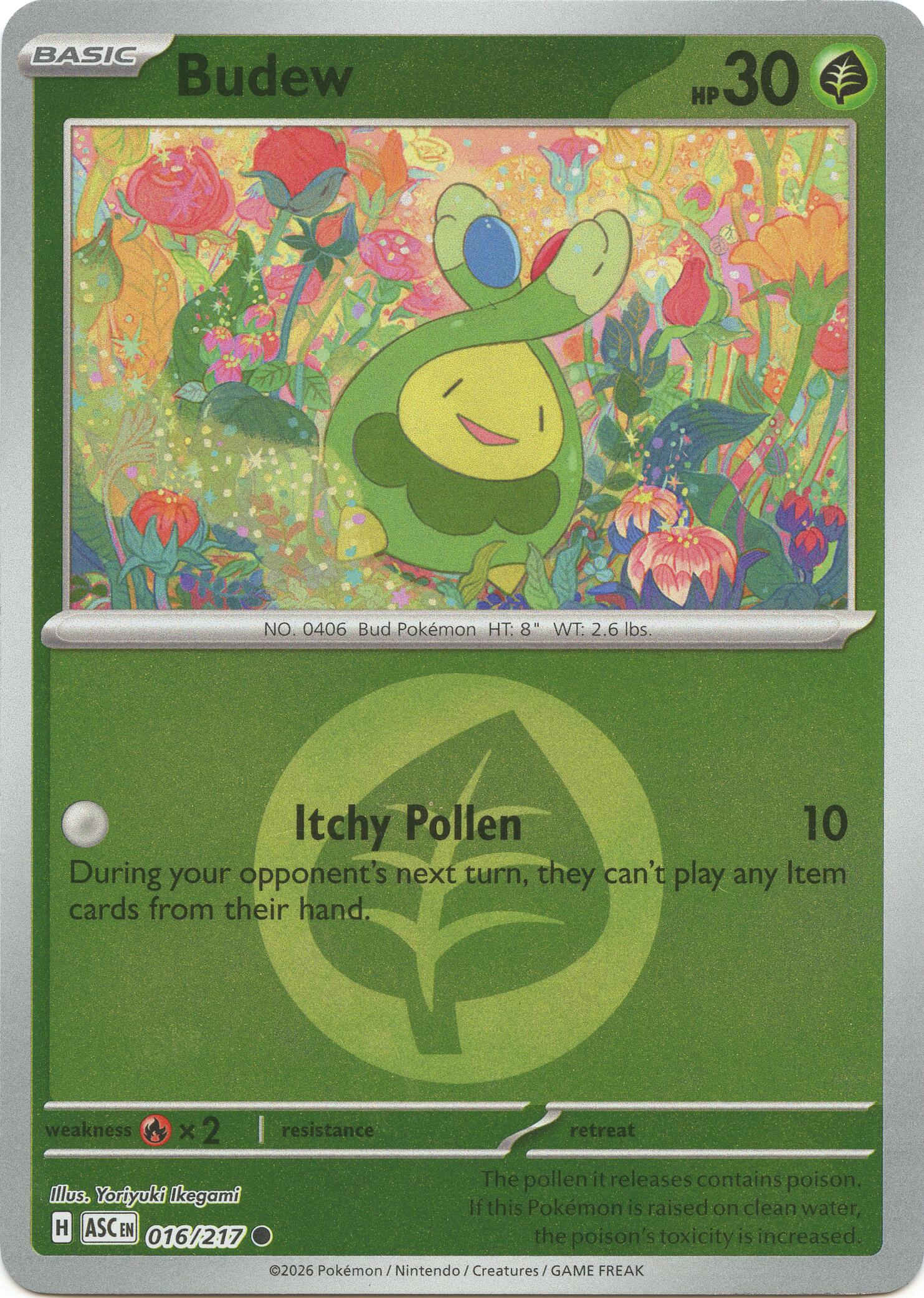 Budew (016/217) (Energy Symbol Pattern) [Mega Evolution: Ascended Heroes] | Total Play