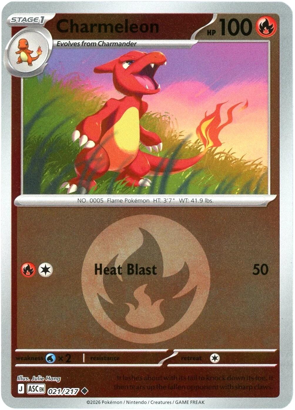 Charmeleon (021/217) (Energy Symbol Pattern) [Mega Evolution: Ascended Heroes] | Total Play