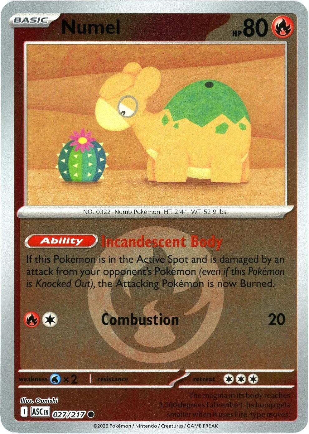 Numel (027/217) (Energy Symbol Pattern) [Mega Evolution: Ascended Heroes] | Total Play