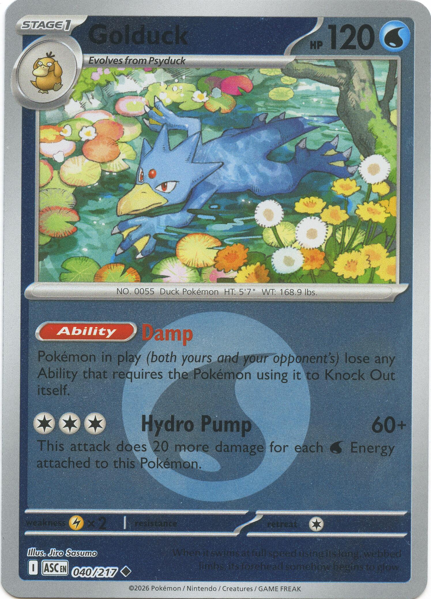 Golduck (040/217) (Energy Symbol Pattern) [Mega Evolution: Ascended Heroes] | Total Play