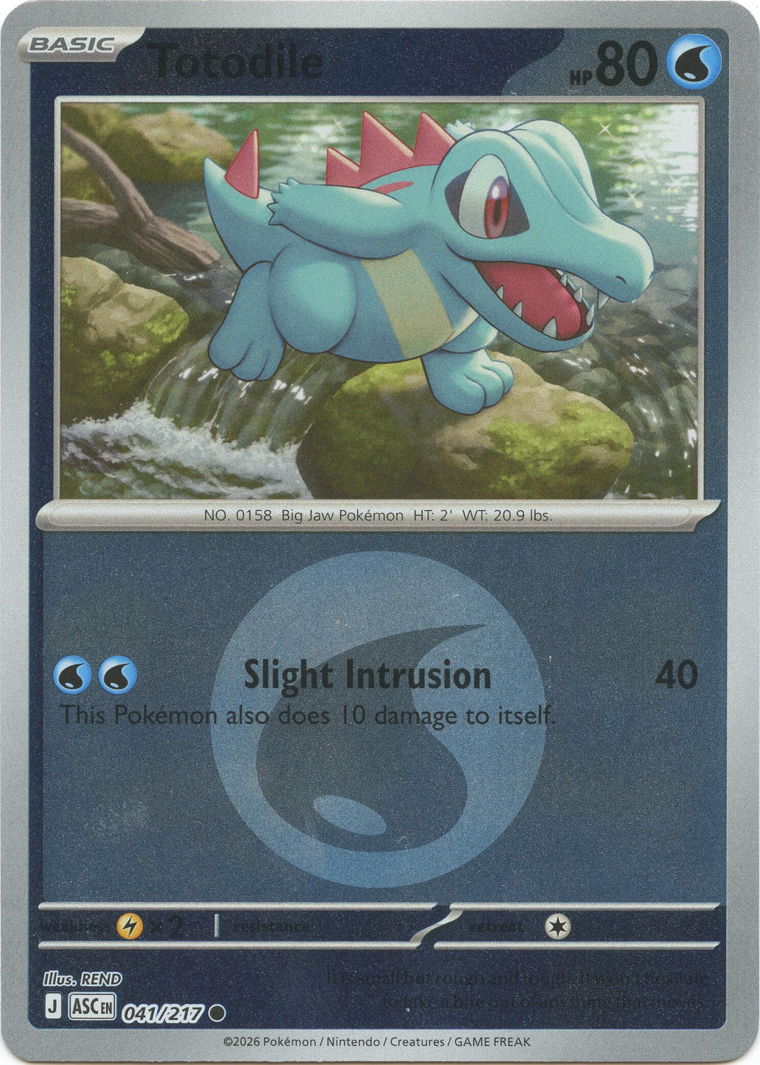 Totodile (041/217) (Energy Symbol Pattern) [Mega Evolution: Ascended Heroes] | Total Play