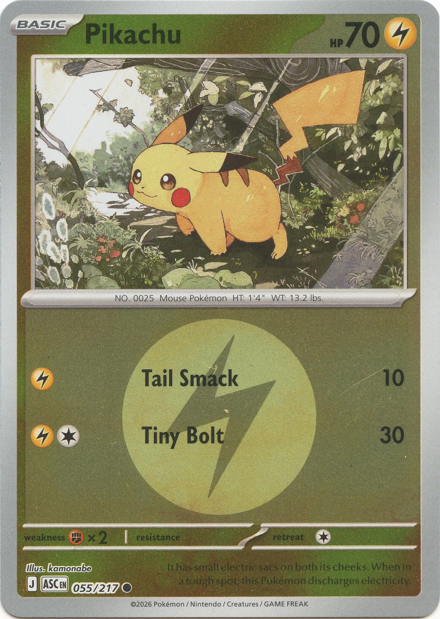 Pikachu (055/217) (Energy Symbol Pattern) [Mega Evolution: Ascended Heroes] | Total Play