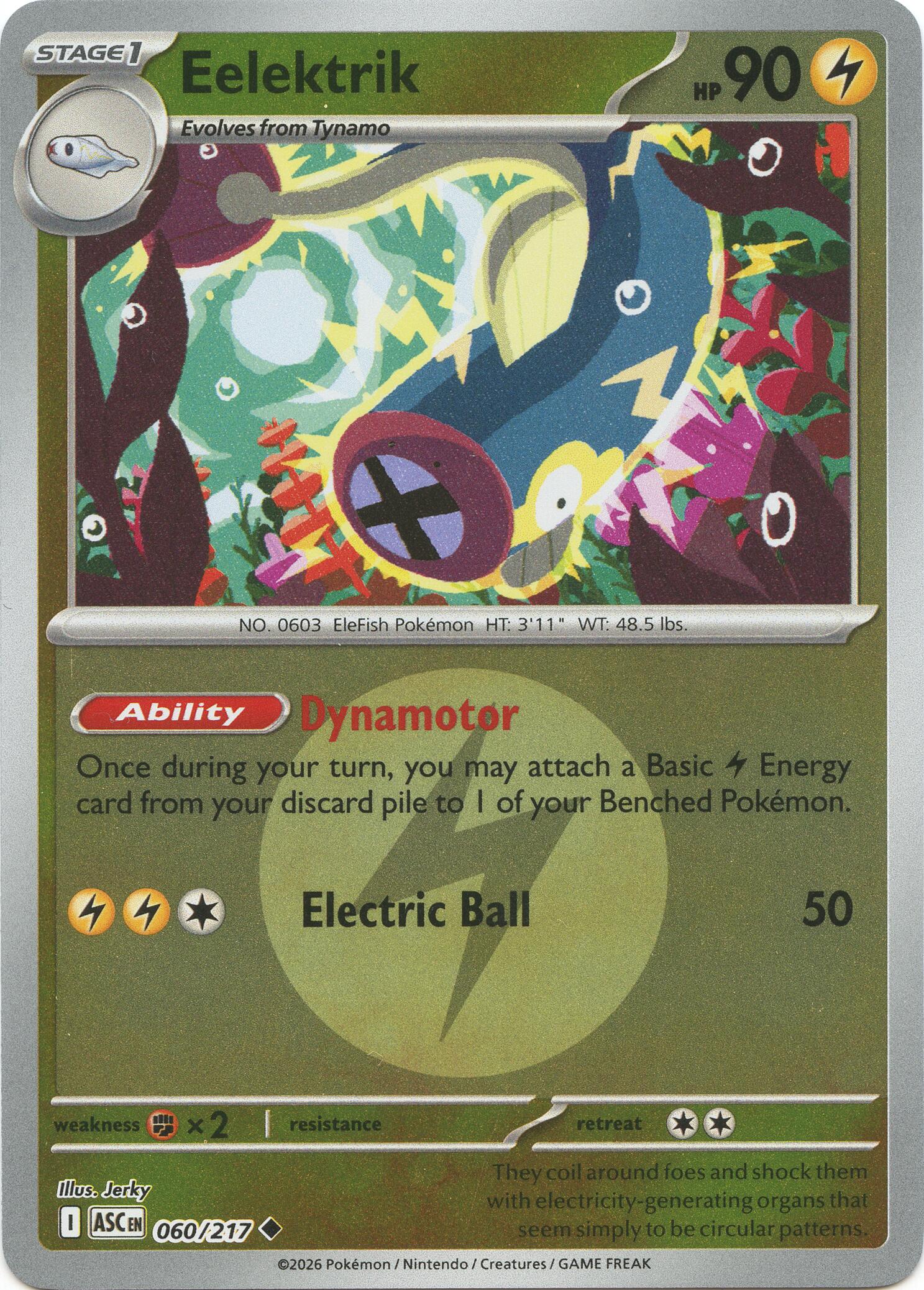 Eelektrik (060/217) (Energy Symbol Pattern) [Mega Evolution: Ascended Heroes] | Total Play