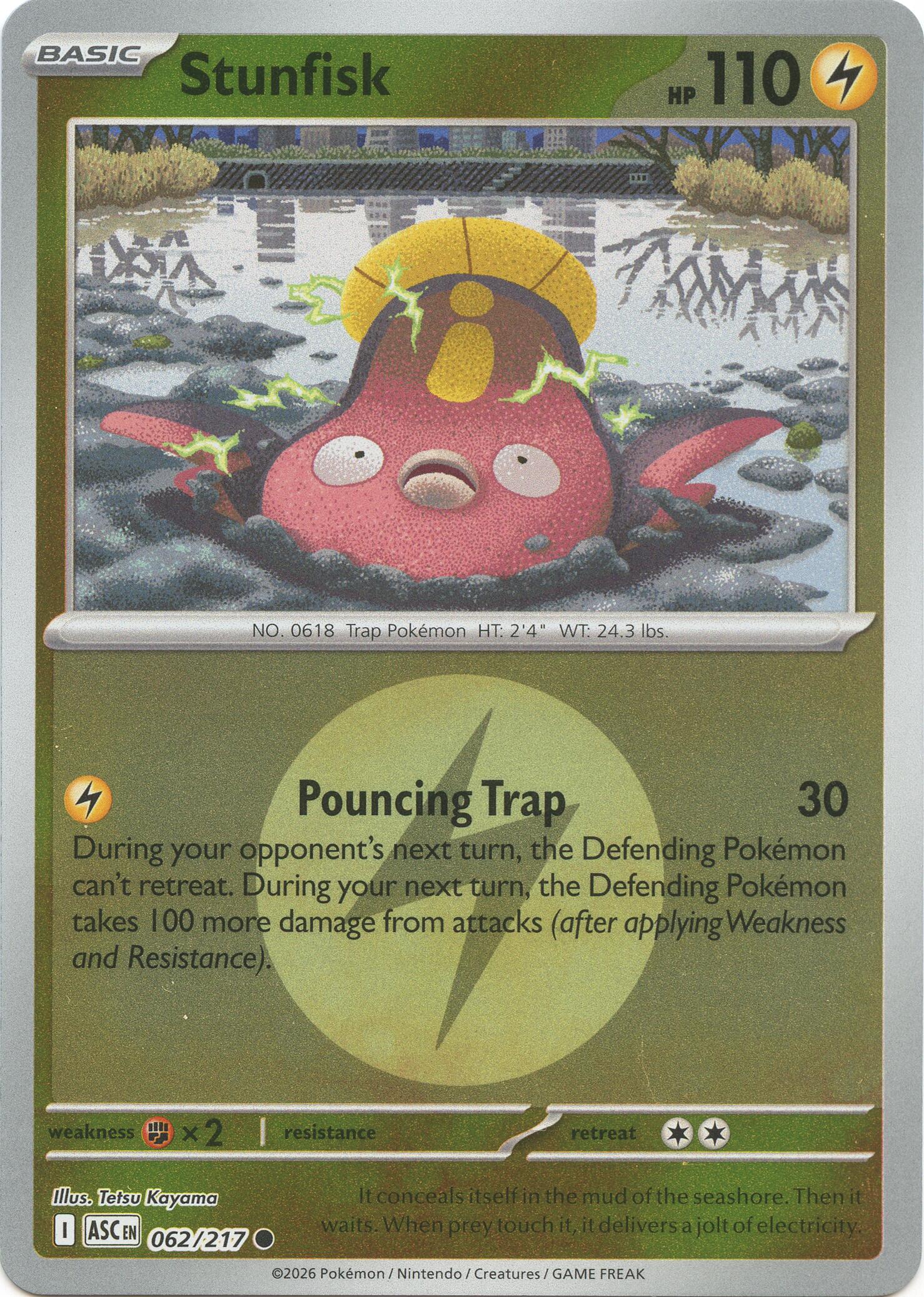 Stunfisk (062/217) (Energy Symbol Pattern) [Mega Evolution: Ascended Heroes] | Total Play