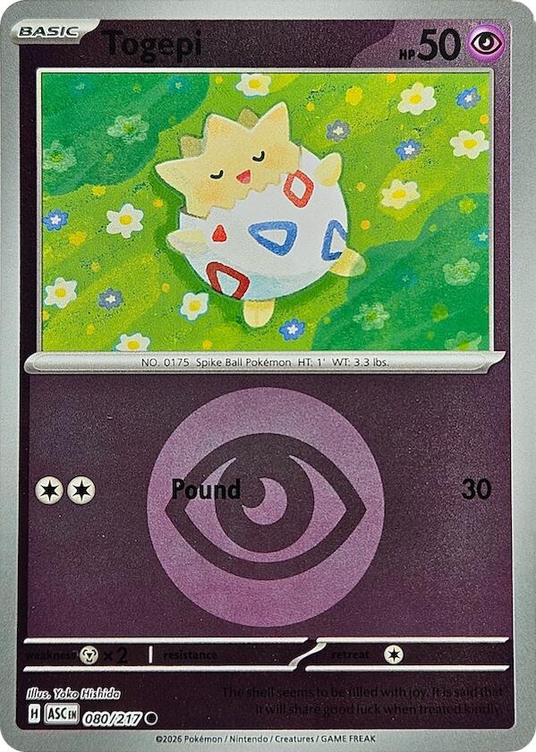 Togepi (080/217) (Energy Symbol Pattern) [Mega Evolution: Ascended Heroes] | Total Play