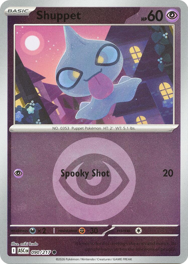 Shuppet (090/217) (Energy Symbol Pattern) [Mega Evolution: Ascended Heroes] | Total Play
