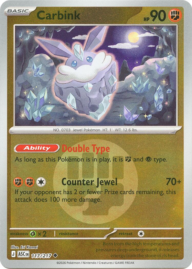 Carbink (117/217) (Energy Symbol Pattern) [Mega Evolution: Ascended Heroes] | Total Play