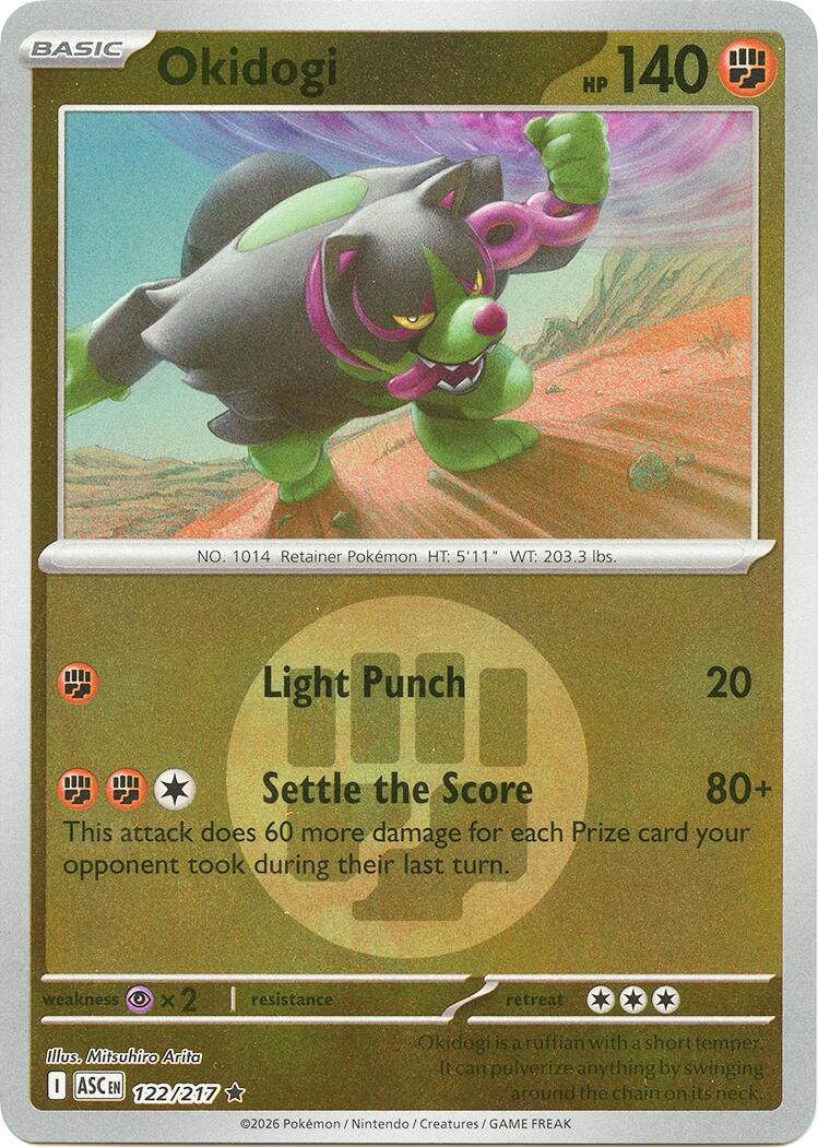 Okidogi (122/217) (Energy Symbol Pattern) [Mega Evolution: Ascended Heroes] | Total Play