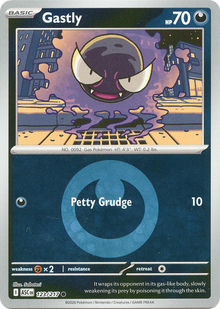 Gastly (123/217) (Energy Symbol Pattern) [Mega Evolution: Ascended Heroes] | Total Play