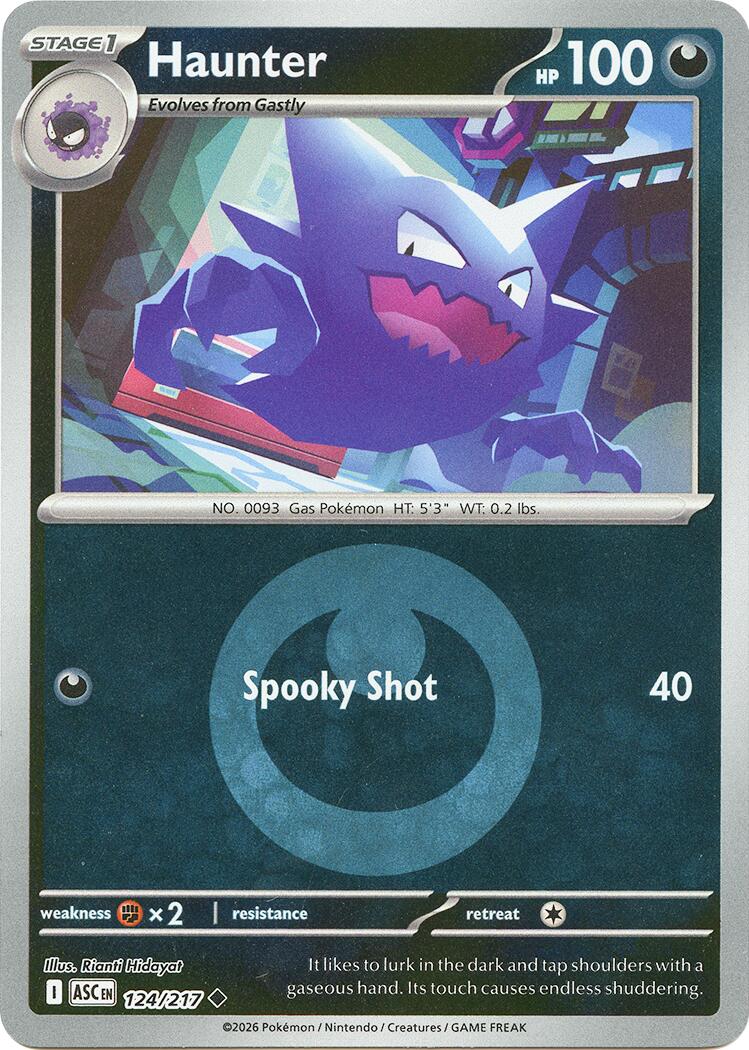 Haunter (124/217) (Energy Symbol Pattern) [Mega Evolution: Ascended Heroes] | Total Play