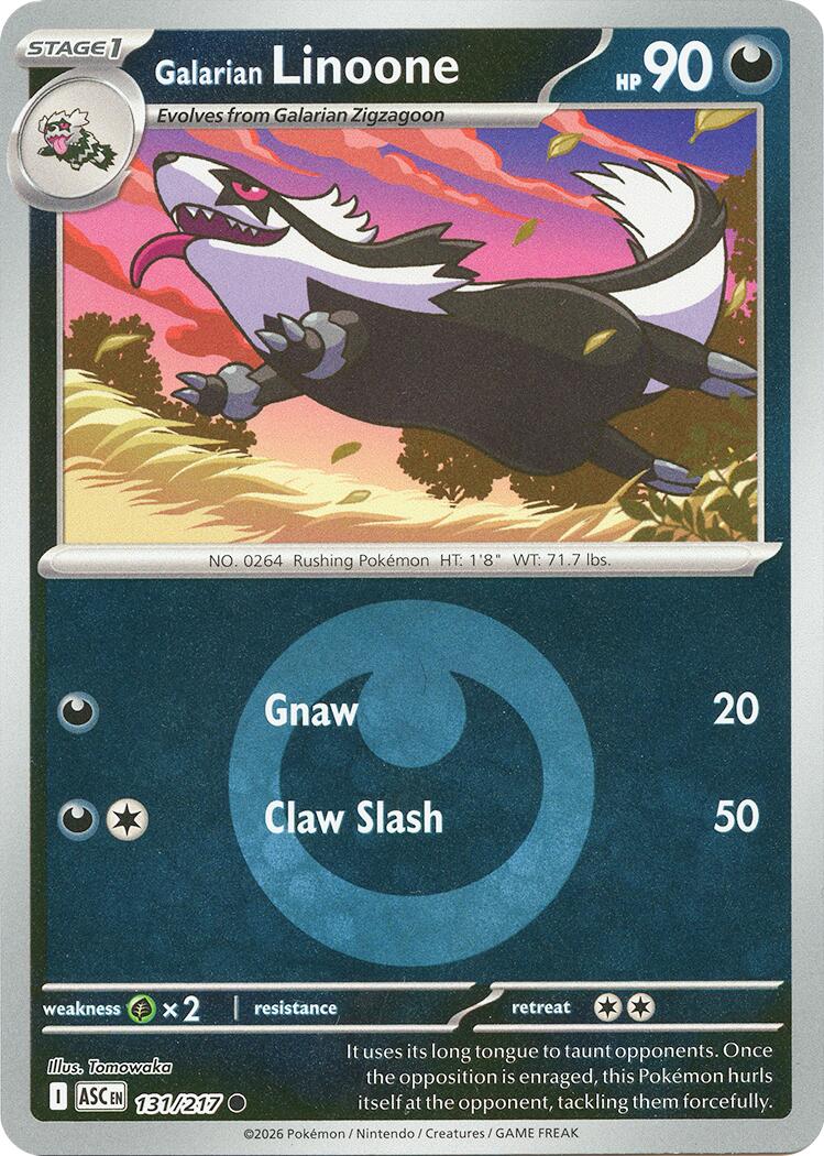 Galarian Linoone (131/217) (Energy Symbol Pattern) [Mega Evolution: Ascended Heroes] | Total Play