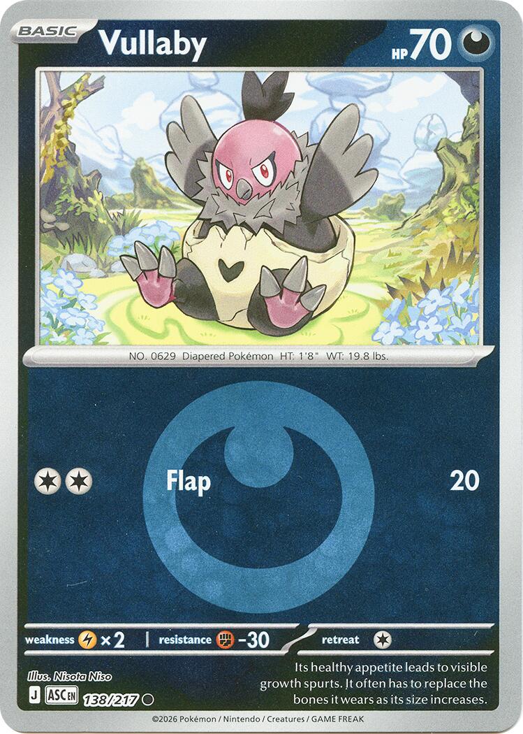 Vullaby (138/217) (Energy Symbol Pattern) [Mega Evolution: Ascended Heroes] | Total Play