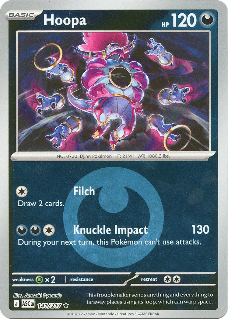 Hoopa (141/217) (Energy Symbol Pattern) [Mega Evolution: Ascended Heroes] | Total Play