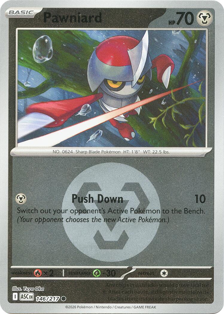 Pawniard (146/217) (Energy Symbol Pattern) [Mega Evolution: Ascended Heroes] | Total Play