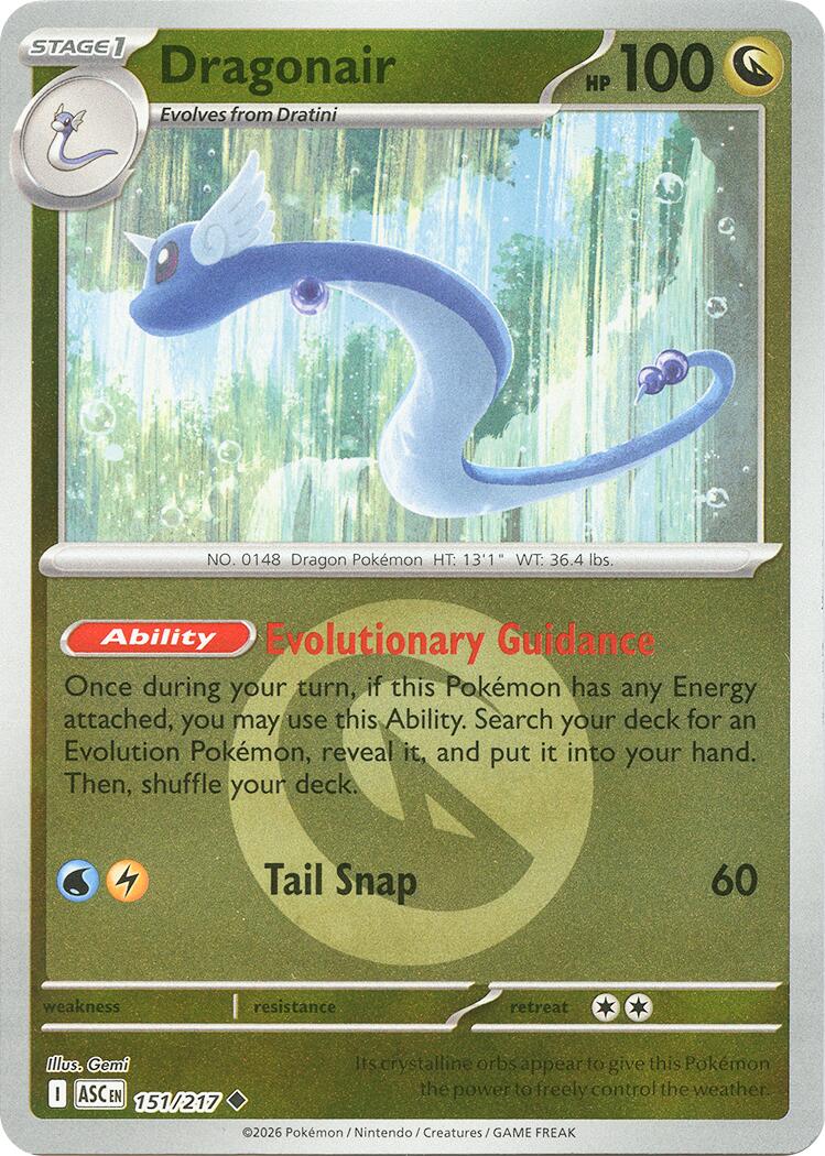 Dragonair (151/217) (Energy Symbol Pattern) [Mega Evolution: Ascended Heroes] | Total Play