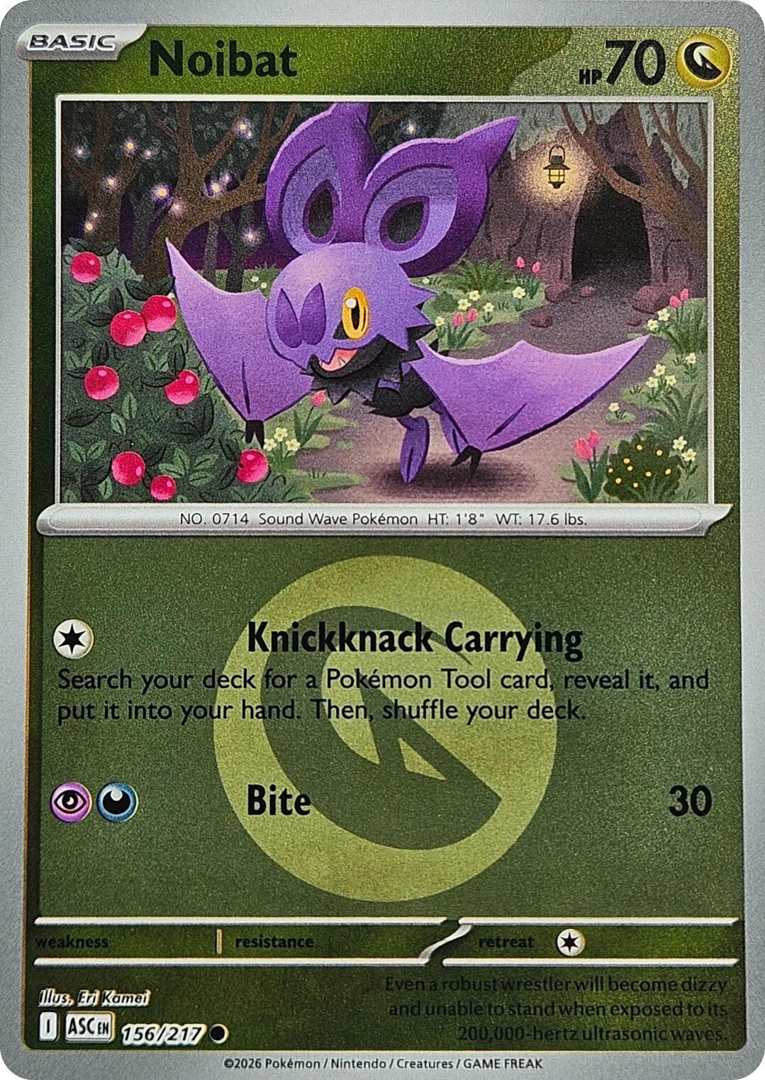 Noibat (156/217) (Energy Symbol Pattern) [Mega Evolution: Ascended Heroes] | Total Play