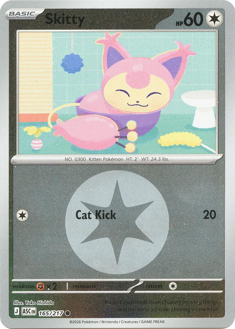Skitty (165/217) (Energy Symbol Pattern) [Mega Evolution: Ascended Heroes] | Total Play