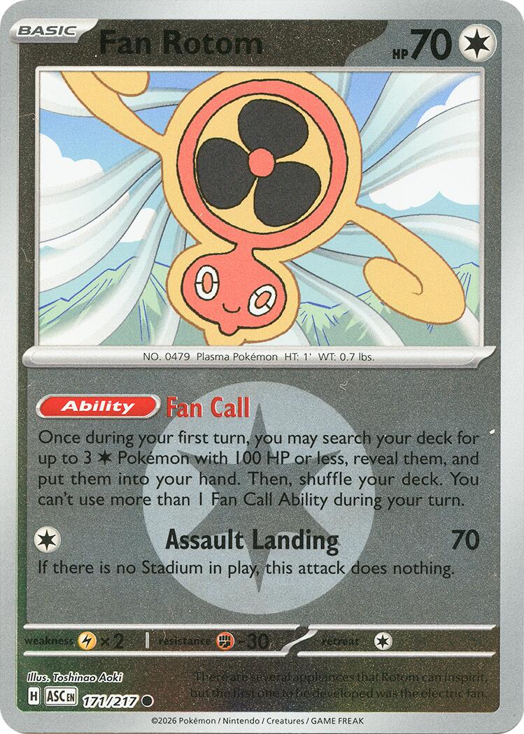 Fan Rotom (171/217) (Energy Symbol Pattern) [Mega Evolution: Ascended Heroes] | Total Play