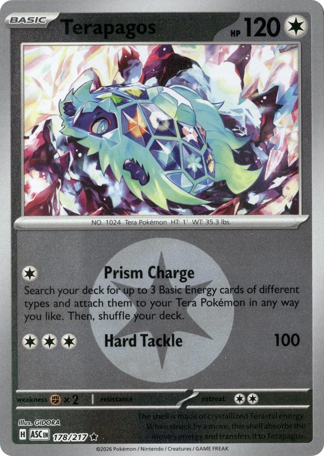 Terapagos (178/217) (Energy Symbol Pattern) [Mega Evolution: Ascended Heroes] | Total Play