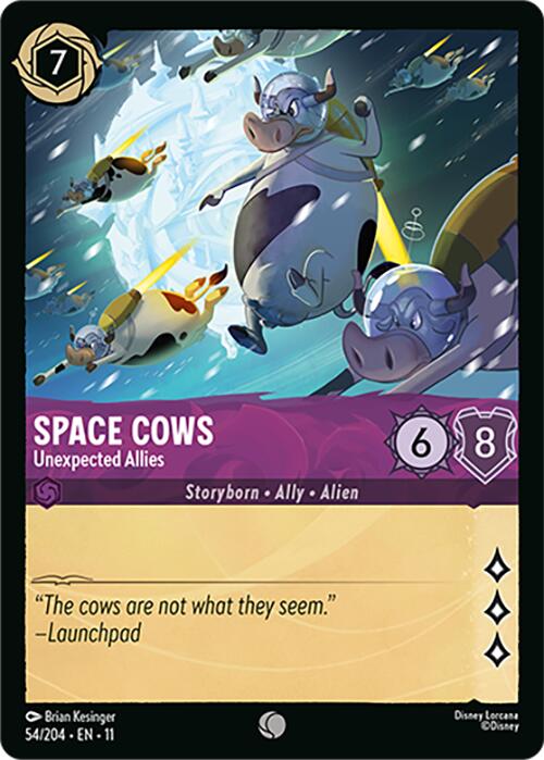 Space Cows - Unexpected Allies (54/204) [Winterspell] | Total Play