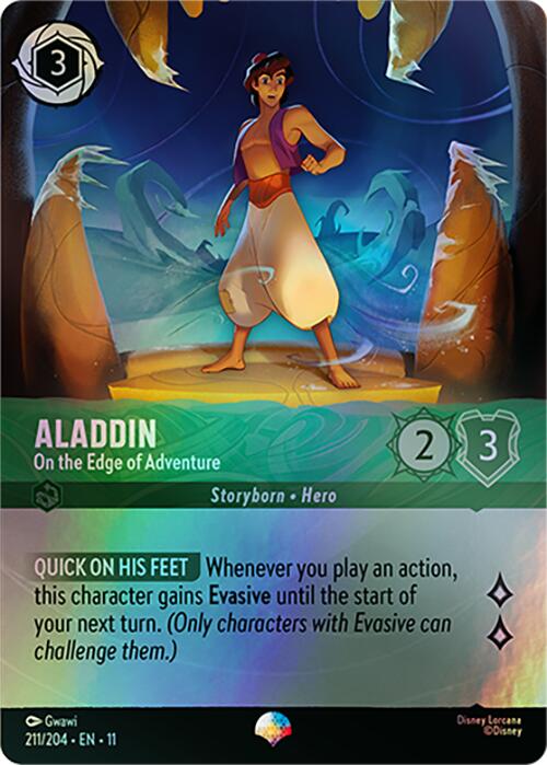 Aladdin - On the Edge of Adventure (Epic) (211/204) [Winterspell] | Total Play
