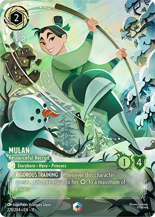 Mulan - Resourceful Recruit (Enchanted) (229/204) [Winterspell] | Total Play