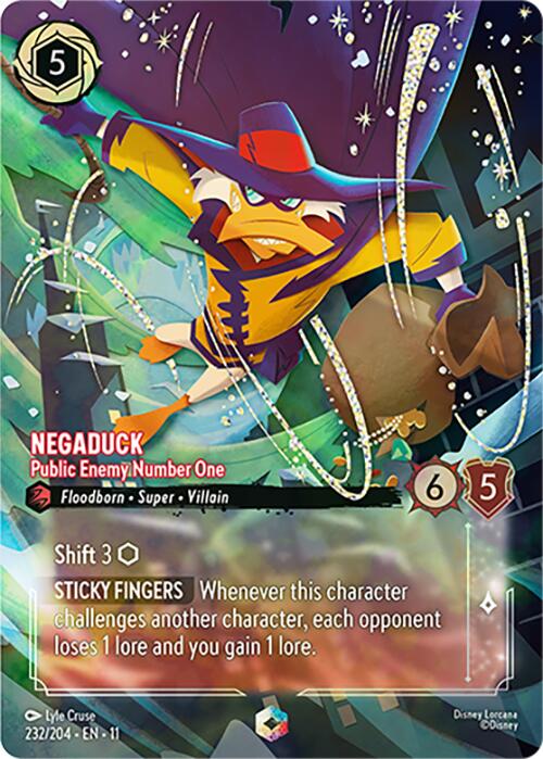 Negaduck - Public Enemy Number One (Enchanted) (232/204) [Winterspell] | Total Play