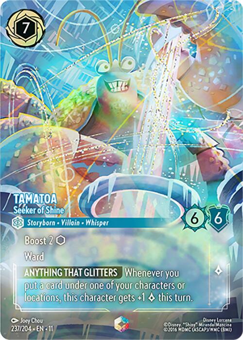 Tamatoa - Seeker of Shine (Enchanted) (237/204) [Winterspell] | Total Play