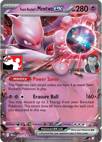 Team Rocket's Mewtwo ex (079/217) [Prize Pack Series Eight] | Total Play