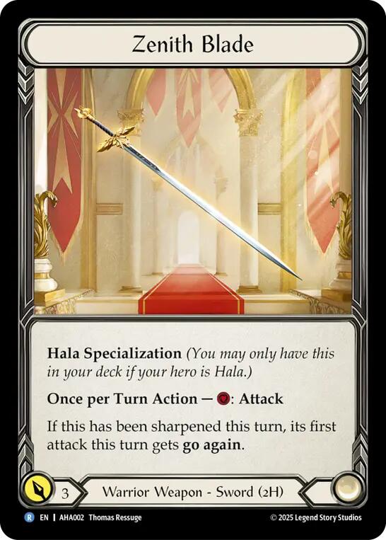 Zenith Blade [AHA002] (Armory Deck Origins: Hala)  Rainbow Foil | Total Play