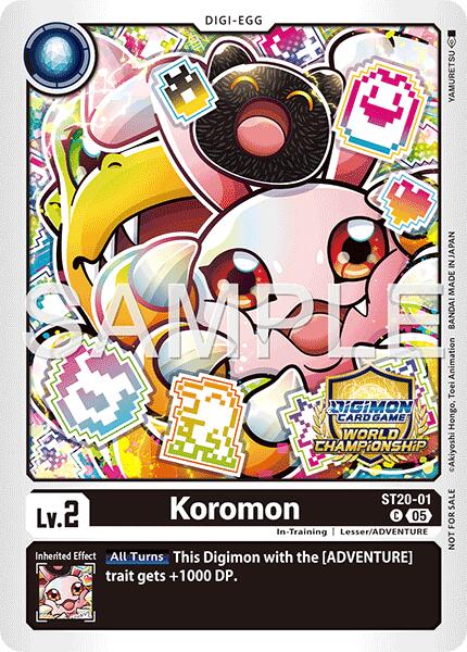 Koromon [ST20-01] (World Championship 26–27 Regionals Season 1) [Starter Deck: Protector of Light] | Total Play